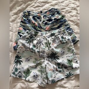 Janie & Jack Boys Swim Shorts (2 Pairs) Size 8